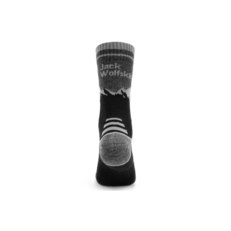 Jack Wolfskin Knee High Socks Women's 2 Pack Black/Gray/6069-3