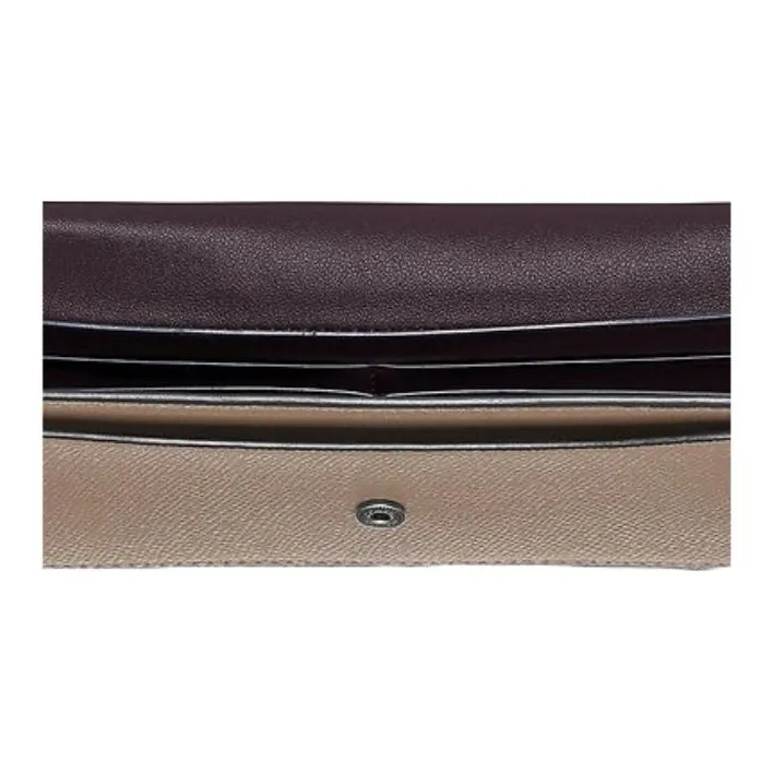 COACH Wyn Leather Wallet Women's Oat-4