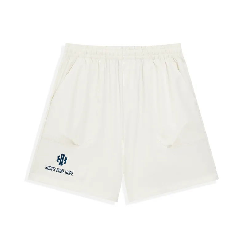 XTEP Basketball Collection Casual Shorts Men's Bright Moon White-0