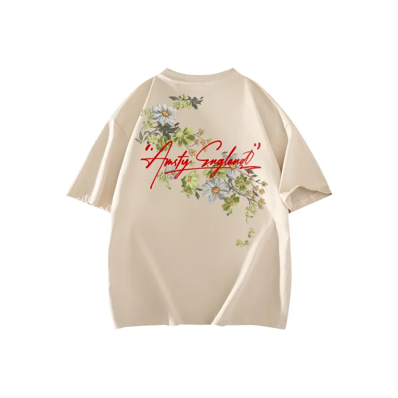 SOIE T Shirts Unisex Light Beige Apricot-0