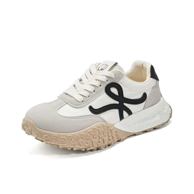 La Chapelle Wear resistant, Lightweight, Breathable, And Non slip. Low Top Casual Shoes Women's Beige Gray Black-1