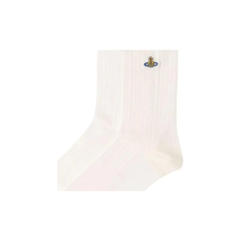 Vivienne Westwood Mid-Calf Socks Women's 1 Pack White-2