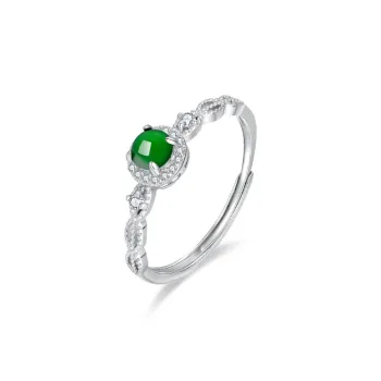 ZXIN JEWELRY Glutinous Jade Jadeite Rings Women's