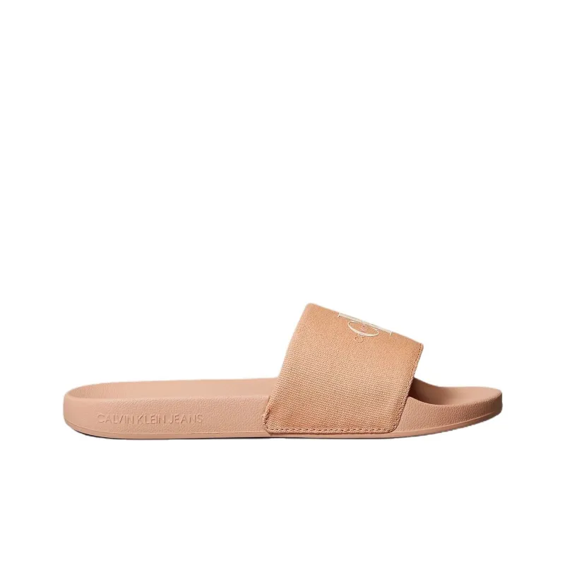 CKJ CALVIN KLEIN JEANS Slip Resistant Slide Slippers Women's Pink-1