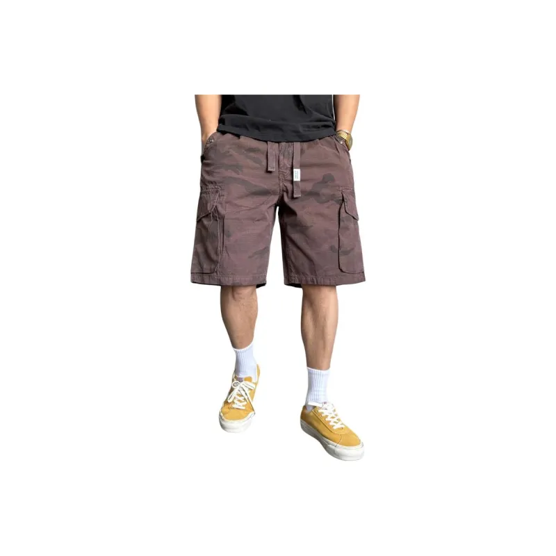 ZHANDASHUAI Summer Cargo Shorts Unisex Army Green-5