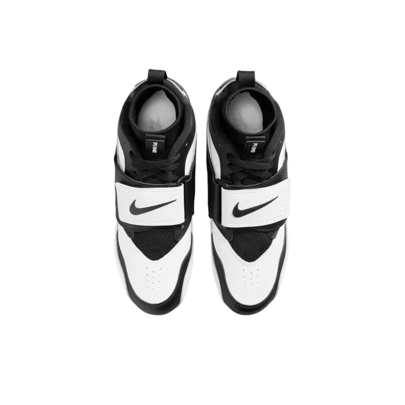 Nike Anti Slip Wear Resistant Soccer Shoes Unisex Black White-3