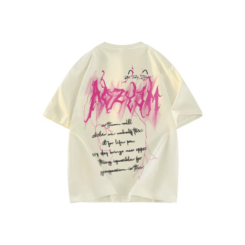 A02 T Shirts Unisex Light Beige Apricot-1