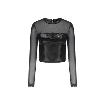 GIMING Crop Tops Women's Black