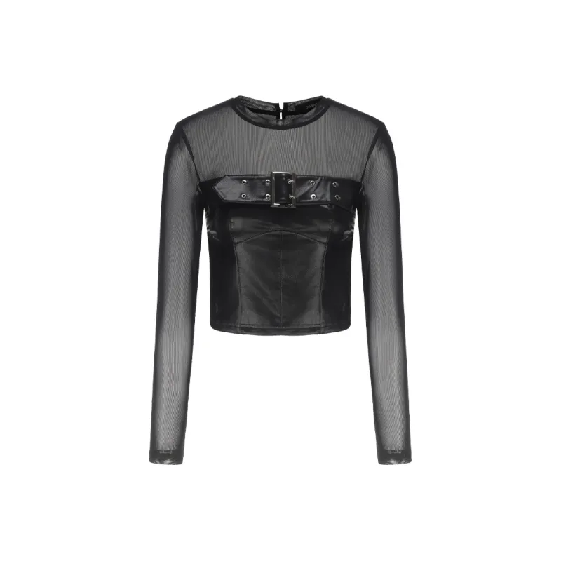 GIMING Crop Tops Women's Black-0