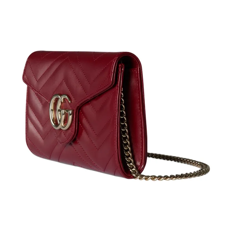 GUCCI GG Marmont Quilted Leather Wallet Regular Women's-1