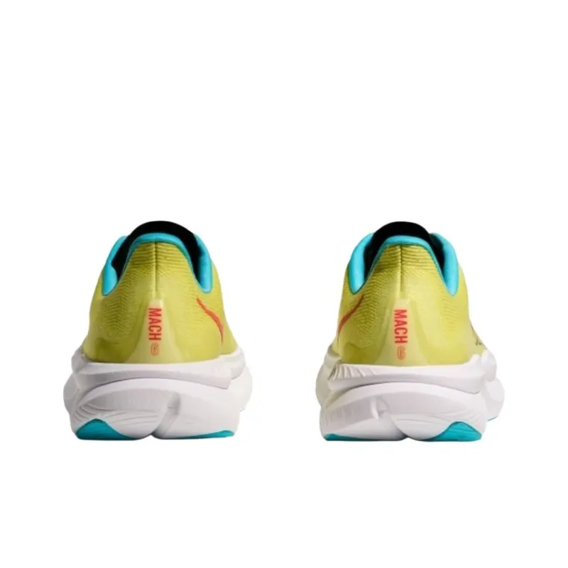HOKA ONE ONE MACH 6 Low Top Running Shoes Women's Yellow-4