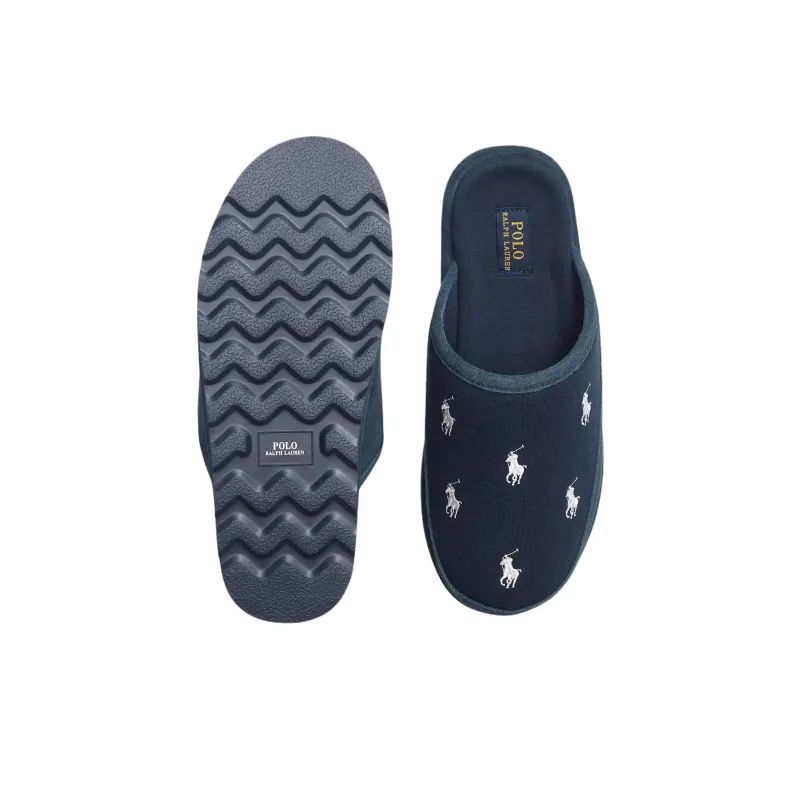 Polo Ralph Lauren Closed Toe Slippers Men's Blue-4