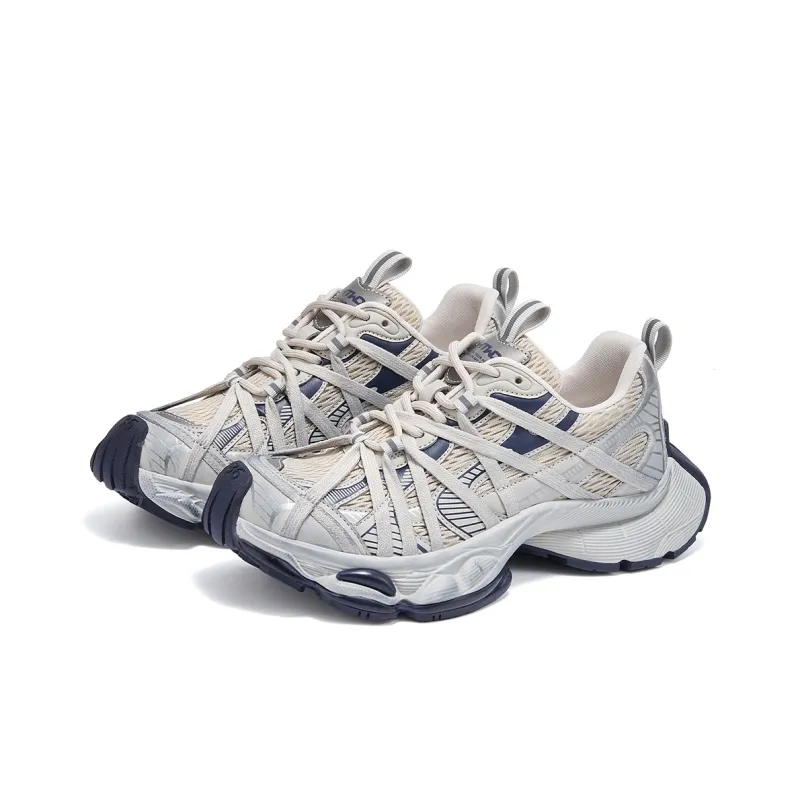 Hotwind Low Top Chunky Sneakers Unisex Black Gray-7