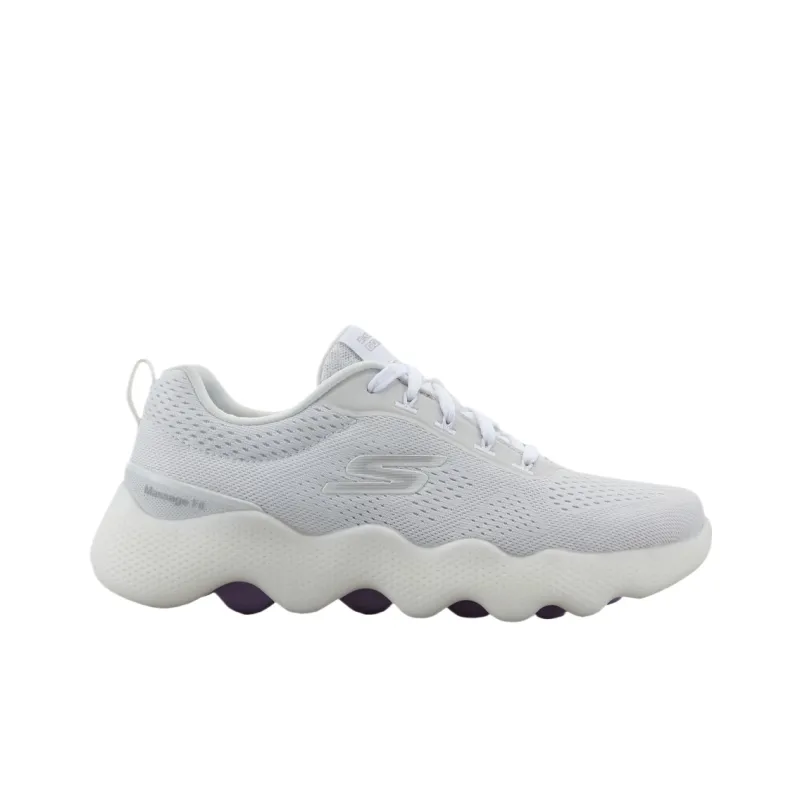 Skechers Go Walk Massage Fit Low Top Casual Shoes Women's White-1