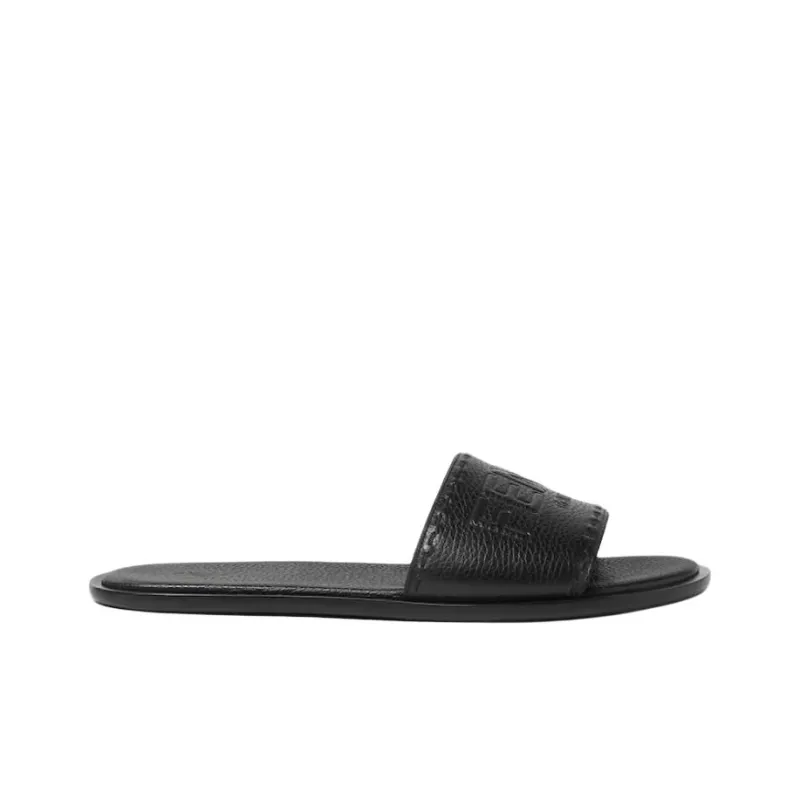 FENDI ROMA Slip Resistant Slide Slippers Men's Black-1