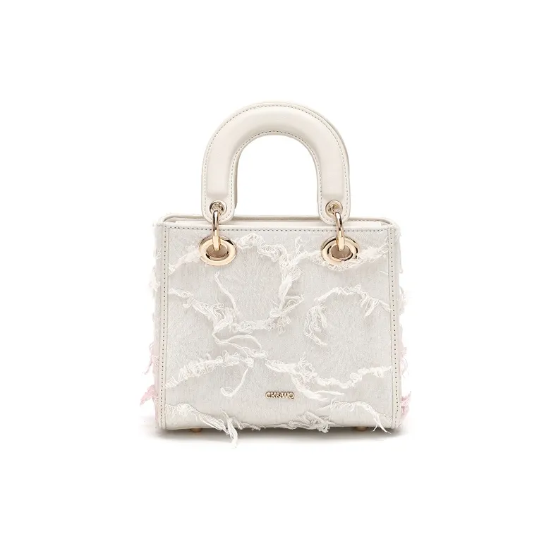 BETTINA VIVIAN PU One Shoulder Handbag Women's Ecru-4