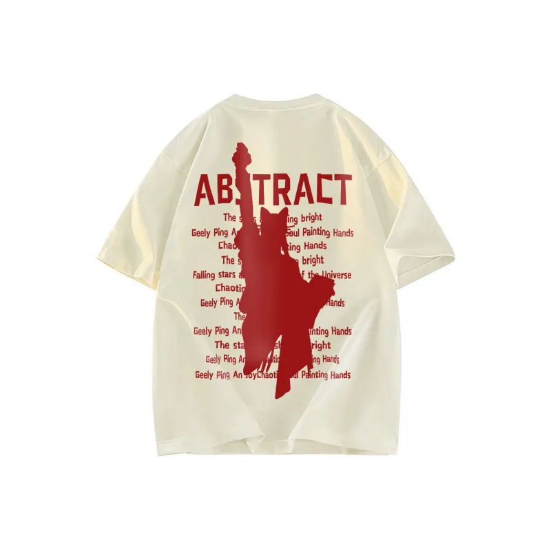 A02 T-Shirts Unisex Light Beige Apricot-1