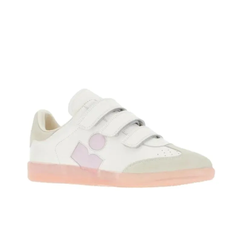 ISABEL MARANT Beth Low Top Skateboard Shoes Women's White-1
