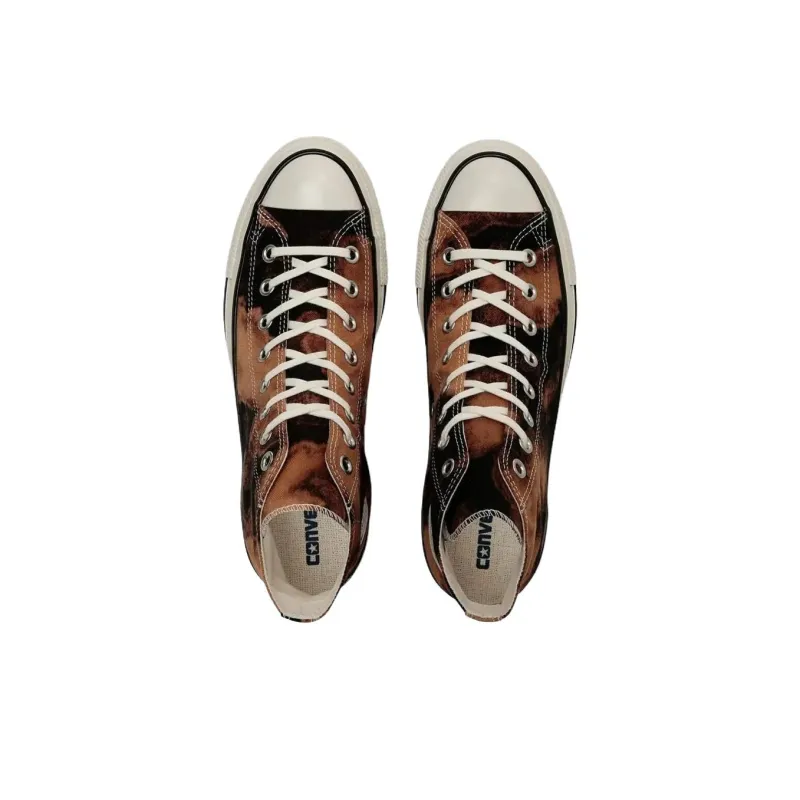 Converse All Star Aged Anti Slip Wear Resistant High Top Canvas Shoes Unisex Black Brown-2