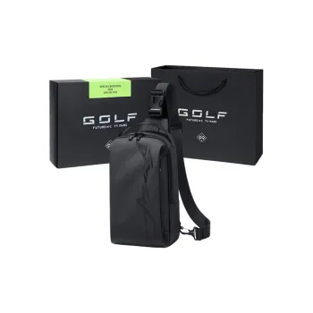 GOLF Fabric Sling Bag Regular Men's Night Black/Alpine Green