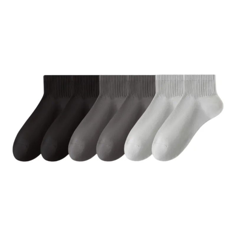 Lan Miao Ankle Socks Men's 6 Pack-0