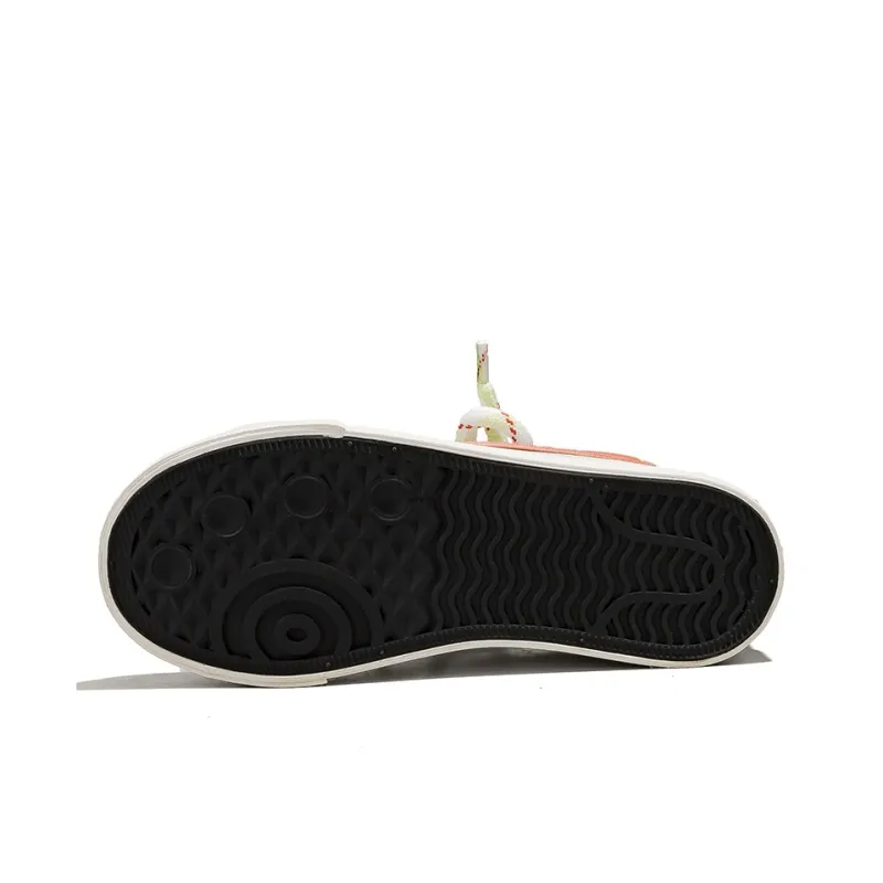 Warrior Low Top Canvas Shoes Women's Beige/Gray/Orange-6