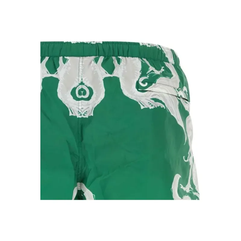 Valentino Abstract Printed Mid Rise Swim Shorts-4