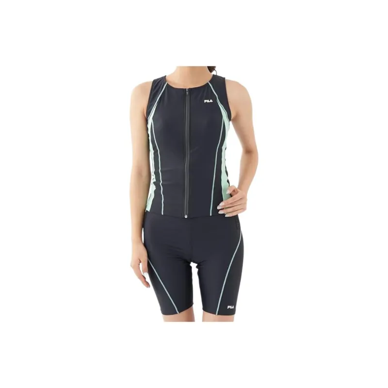 FILA Two Piece Swimsuit Women's Gray Green-0