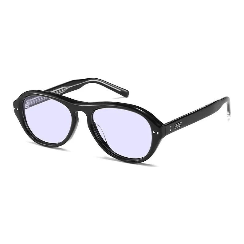 JIANGDAREN Plate Frame Round Sunglasses Unisex-0