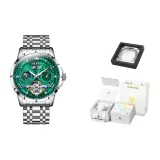 Steel Band Green Dial Men's Festival Box