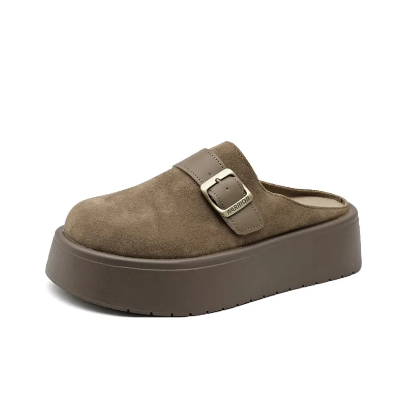 Warrior Slip Resistant Abrasion Resistant Closed Toe Slippers Women's Coffee-1
