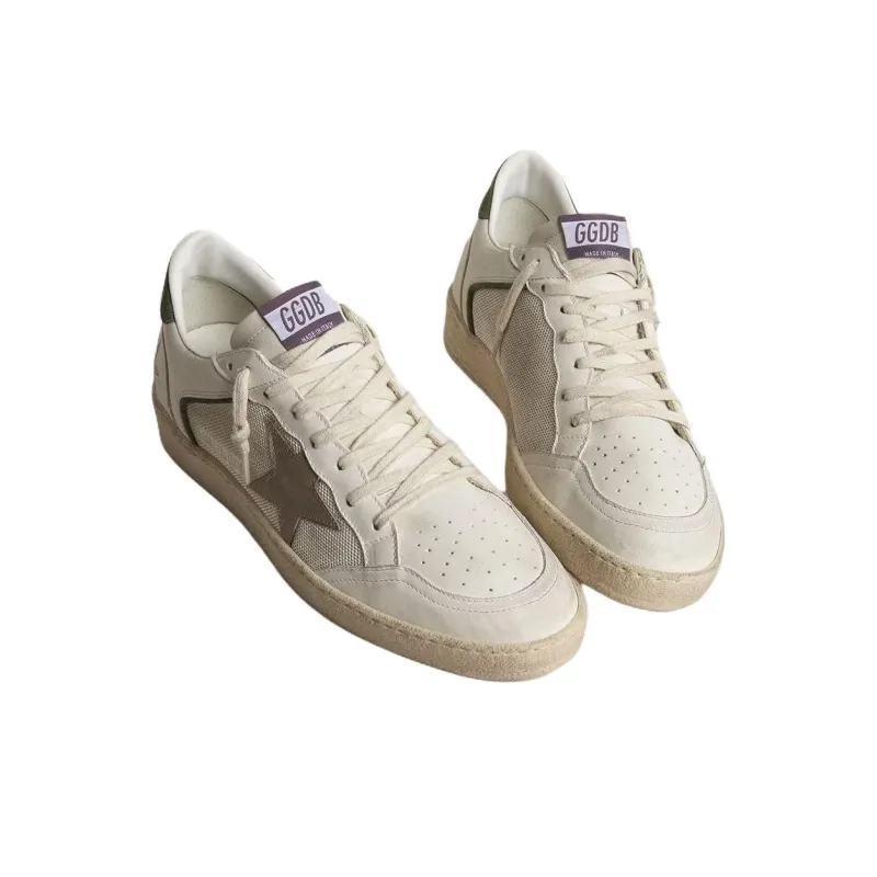 Golden Goose Ball Star LTD Low Top Skateboard Shoes Men's White-2