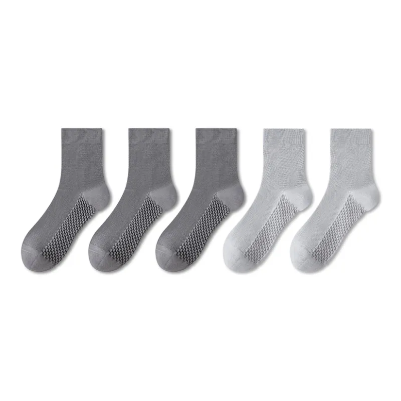 LUOLIAN Mid Calf Socks Men's 5 Pack-2