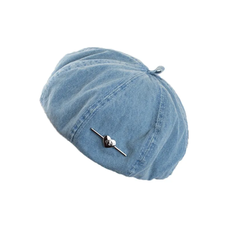 Yi Bu Kang Denim Berets Women's-4