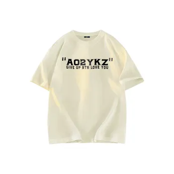 A02 T Shirts Unisex Light Beige Apricot