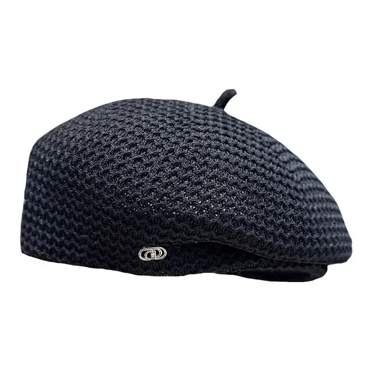 Yi Bu Kang Cotton Linen Blend Berets Women's-0