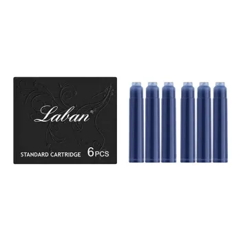 Laban Ink Sac Cartridge Pen Black Royal Blue Non Carbon Inks