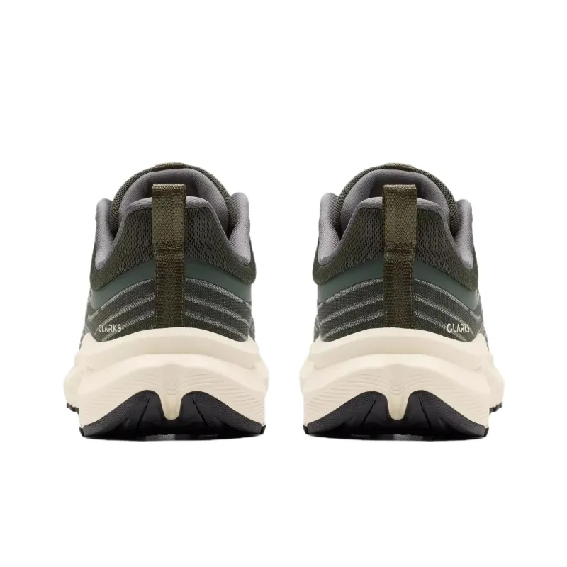 Clarks Enford Go Low Top Casual Shoes Men's Khaki Green-4