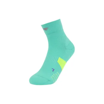 LiNing Running Collection Ankle Socks Unisex 1 Pack Neon Jade Green/Neon Yellow Green