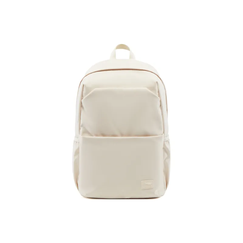 LiNing Sports Life Collection Polyester Backpack Unisex Eggnog Gray-0