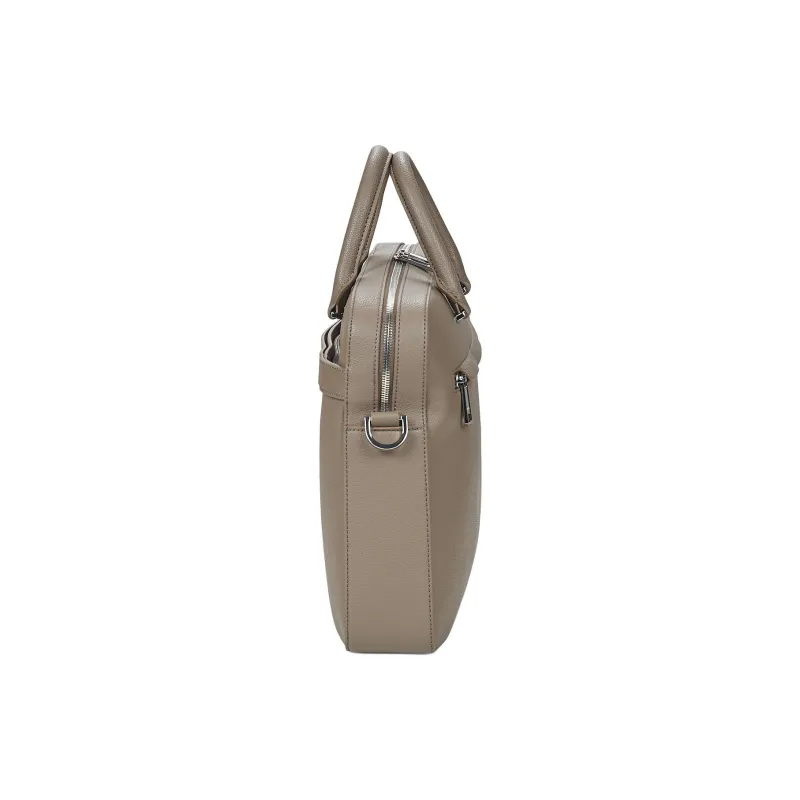HUGO BOSS Synthetic Leather One Shoulder Handbag, Briefcase Men's Taupe-2