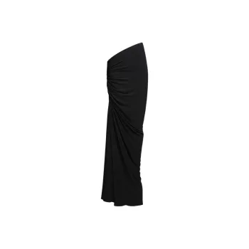 Alaia SS25 Casual Long Skirt Women's Black