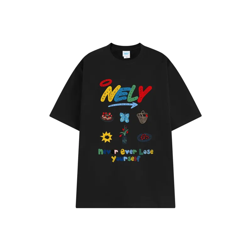 NELY Drop Shoulder Sleeve T Shirt Women's-0