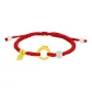 925 Silver-Peaceful Buckle Bracelet, Red