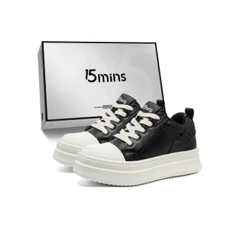 15 MINS Slip Resistant Shock Absorbers Low Top Skateboard Shoes Men's