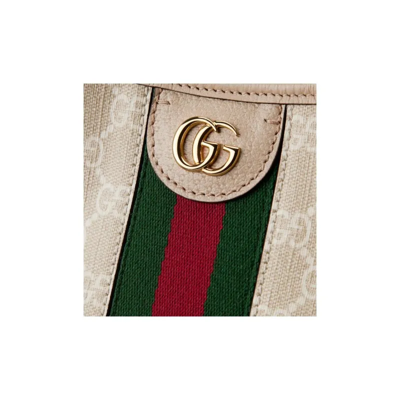 GUCCI Ophidia GG Supreme Canvas Tote Bag, Shopping Bag, Shoulder Bag Tubas Women's Beige & White-6