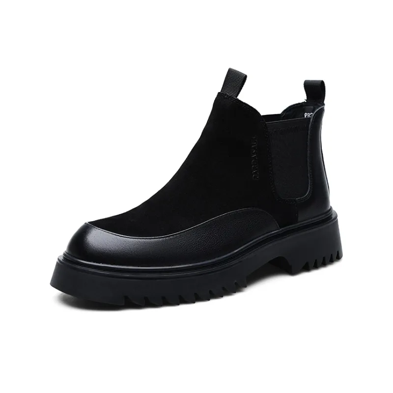 PARDASAUL Short Chelsea Boots Men's Black-6