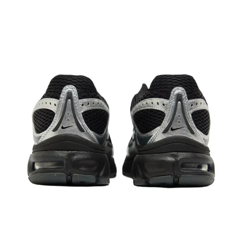 Nike Low Top Running Shoes Women's Black Silver-2