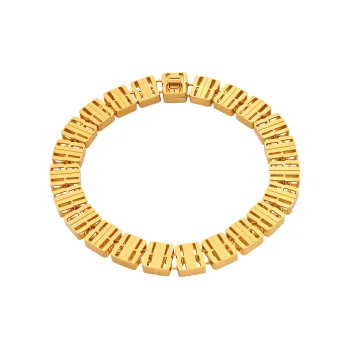 Balenciaga Zinc Alloy Necklaces Unisex Gold