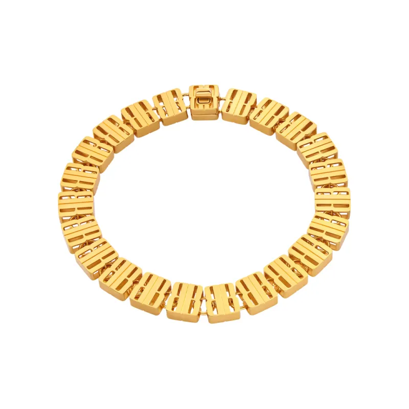 Balenciaga Zinc Alloy Necklaces Unisex Gold-0